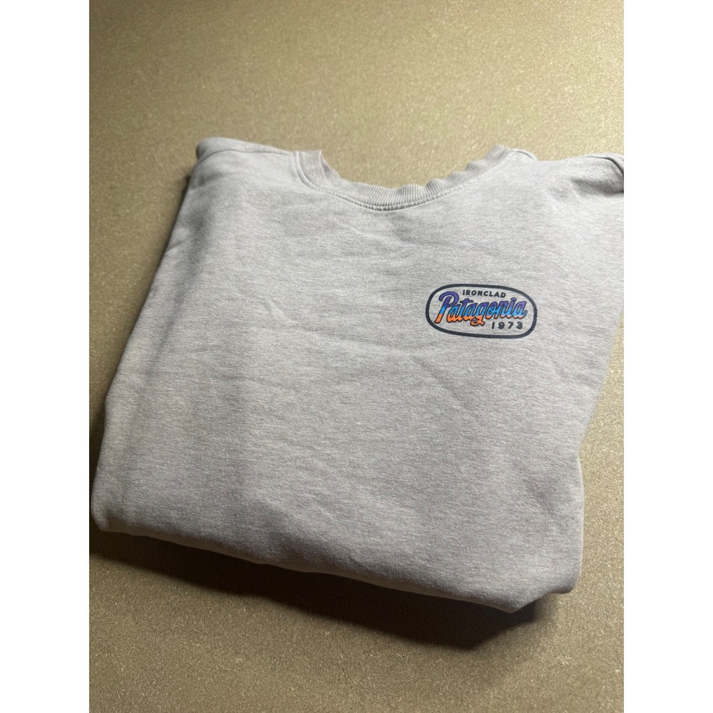 Patagonia Mens Ironclad 1973 Organic‎ Cotton Crewneck Sweatshirt Tan Small 2226